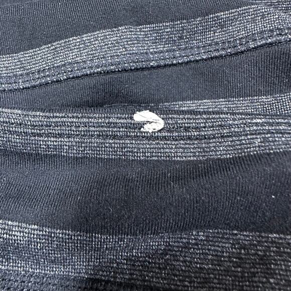 Lululemon Whisper Tank Black Micro Macro Stripe Women's Size 6 Good Condition - Picture 4 of 7